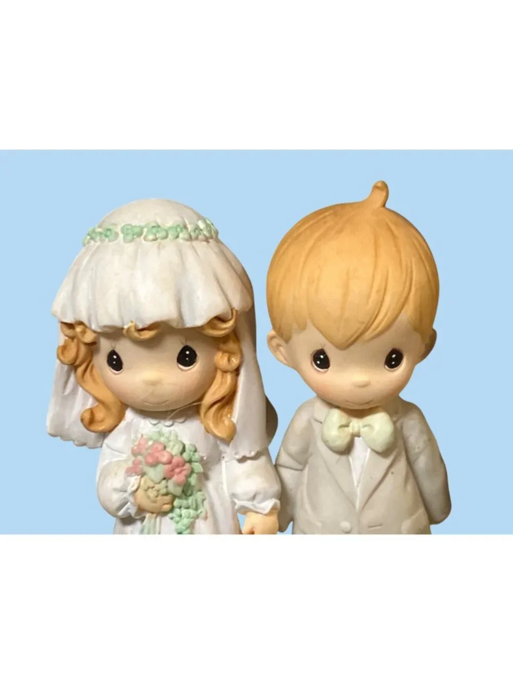 Precious Moments 2003 Wedding Figurine Bride and Groom Under Arch